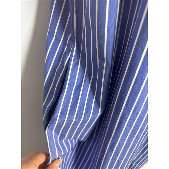 Sara‎ Campbell Womens Dress Medium Blue Coastal Cottage Resort Preppy Americana - Picture 2 of 9